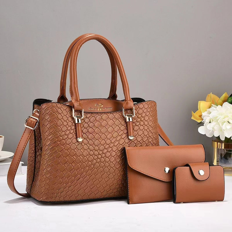 Woven Texture Three-piece Bags