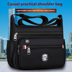 Large Capacity Men's Shoulder Multi-pocket Messenger Bag